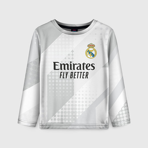 Детский лонгслив ФК Реал Мадрид / 3D-принт – фото 1