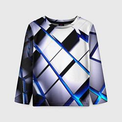 Лонгслив детский Неоновые плиты киберпанк, цвет: 3D-принт