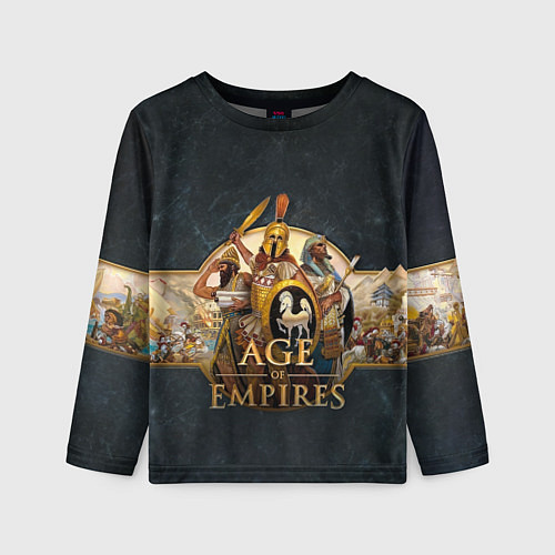 Детский лонгслив Age of Empires Эпоха империй / 3D-принт – фото 1