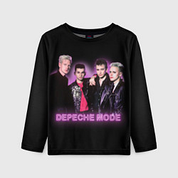 Лонгслив детский 80s Depeche Mode neon, цвет: 3D-принт