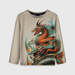 Детский лонгслив Japan dragon - irezumi