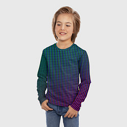 Лонгслив детский Multicolored texture, цвет: 3D-принт — фото 2