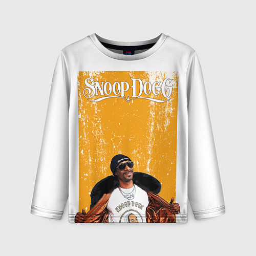 Детский лонгслив Американский рэппер Snoop Dogg / 3D-принт – фото 1