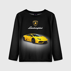 Детский лонгслив Спорткар Lamborghini Aventador