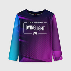 Детский лонгслив Dying Light gaming champion: рамка с лого и джойст