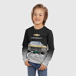 Лонгслив детский Американская машина Chevrolet Caprice 70-х годов, цвет: 3D-принт — фото 2