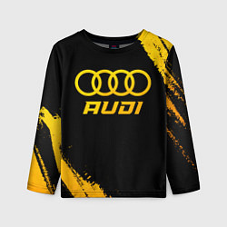 Детский лонгслив Audi - gold gradient