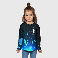 Лонгслив детский No Mans Sky взрыв частиц, цвет: 3D-принт — фото 2