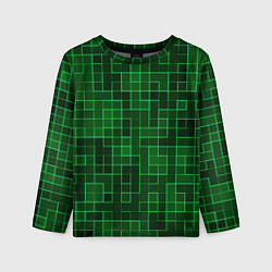 Лонгслив детский Тетрис узор, цвет: 3D-принт