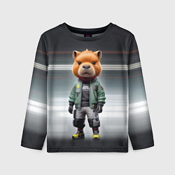 Детский лонгслив Capy - cool dude - cyberpunk