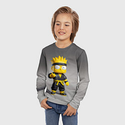 Лонгслив детский Bart Simpson - ninja - Japan, цвет: 3D-принт — фото 2