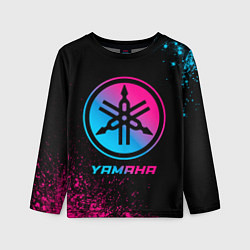 Детский лонгслив Yamaha - neon gradient