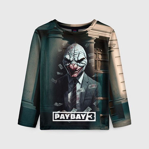 Детский лонгслив Payday 3 mask / 3D-принт – фото 1