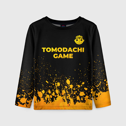 Детский лонгслив Tomodachi Game - gold gradient: символ сверху / 3D-принт – фото 1