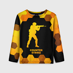 Детский лонгслив Counter Strike - gold gradient