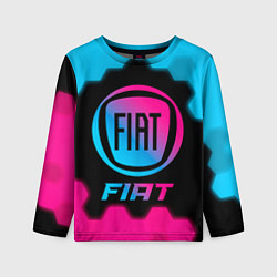 Детский лонгслив Fiat - neon gradient