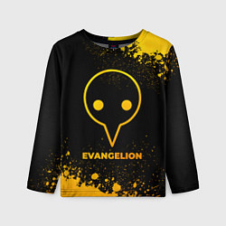 Детский лонгслив Evangelion - gold gradient