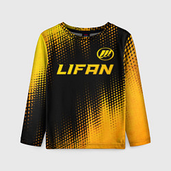 Детский лонгслив Lifan - gold gradient: символ сверху