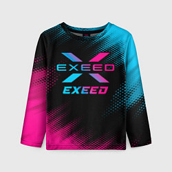 Детский лонгслив Exeed - neon gradient