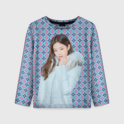 Лонгслив детский Blackpink Jennie Kim Blackpink winter style, цвет: 3D-принт