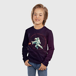 Лонгслив детский Астронавт - камехамеха, цвет: 3D-принт — фото 2