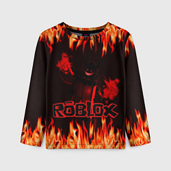 Детский лонгслив Fire Roblox