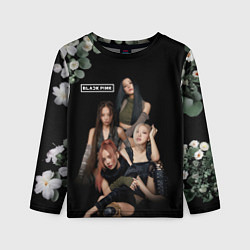 Детский лонгслив Blackpink flowers