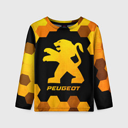 Детский лонгслив Peugeot - gold gradient