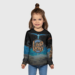 Лонгслив детский Loop Hero world, цвет: 3D-принт — фото 2