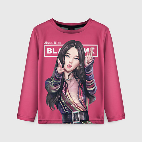 Детский лонгслив Blackpink Jisoo art / 3D-принт – фото 1