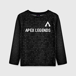 Детский лонгслив Apex Legends glitch на темном фоне: символ сверху