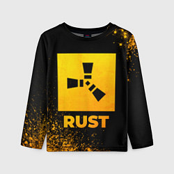 Детский лонгслив Rust - gold gradient