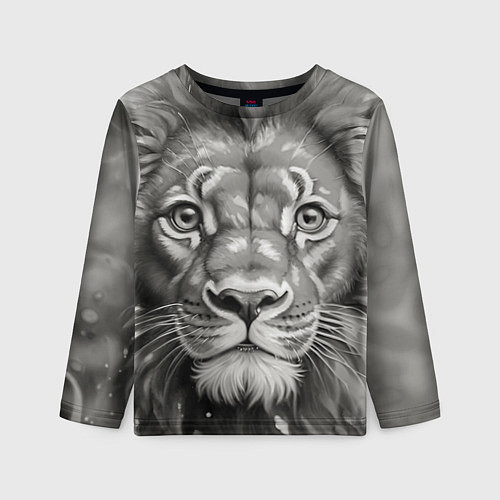 Детский лонгслив Лев вечерний / 3D-принт – фото 1