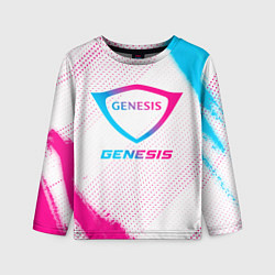 Детский лонгслив Genesis neon gradient style