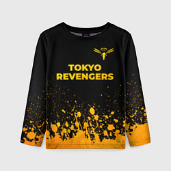 Детский лонгслив Tokyo Revengers - gold gradient: символ сверху