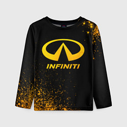 Детский лонгслив Infiniti - gold gradient