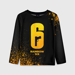 Детский лонгслив Rainbow Six - gold gradient