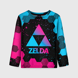 Детский лонгслив Zelda - neon gradient