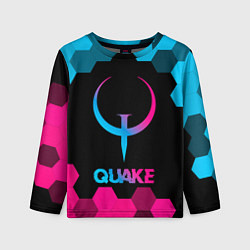 Детский лонгслив Quake - neon gradient