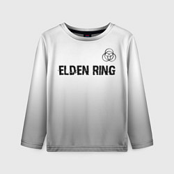Детский лонгслив Elden Ring glitch на светлом фоне: символ сверху