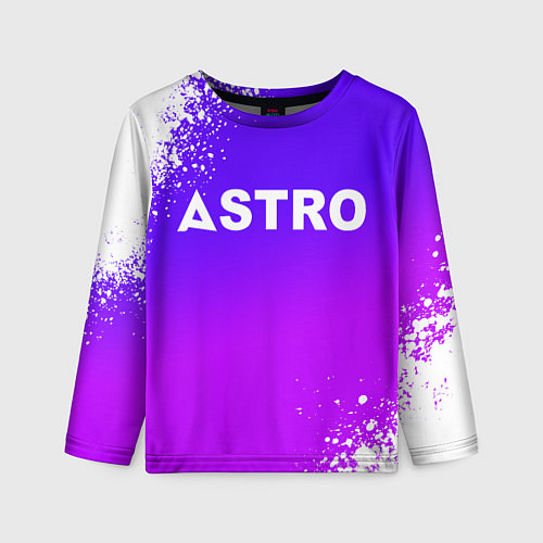 Детский лонгслив Astro neon background / 3D-принт – фото 1