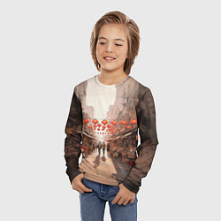 Лонгслив детский Рынок в Гонконге, цвет: 3D-принт — фото 2