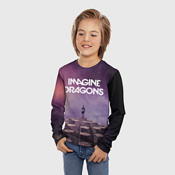 Лонгслив детский Imagine Dragons обложка альбома Night Visions, цвет: 3D-принт — фото 2