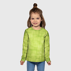 Лонгслив детский Green and square, цвет: 3D-принт — фото 2