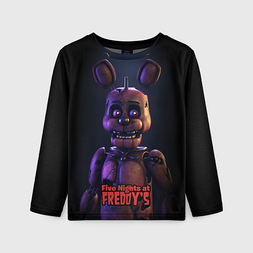 Детский лонгслив Five Nights at Freddys Bonnie / 3D-принт – фото 1