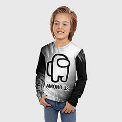 Лонгслив детский Among Us glitch на светлом фоне, цвет: 3D-принт — фото 2