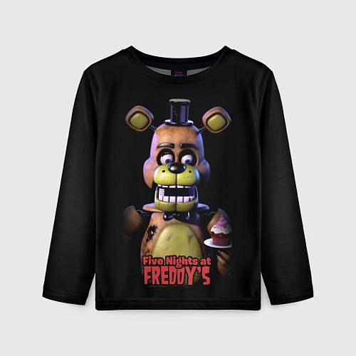 Детский лонгслив Five Nights at Freddy / 3D-принт – фото 1