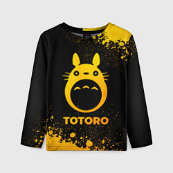 Детский лонгслив Totoro - gold gradient