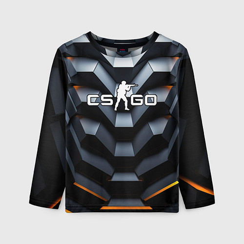 Детский лонгслив CSGO объемная конструкция / 3D-принт – фото 1