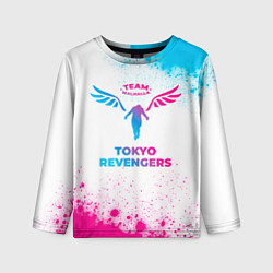 Детский лонгслив Tokyo Revengers neon gradient style